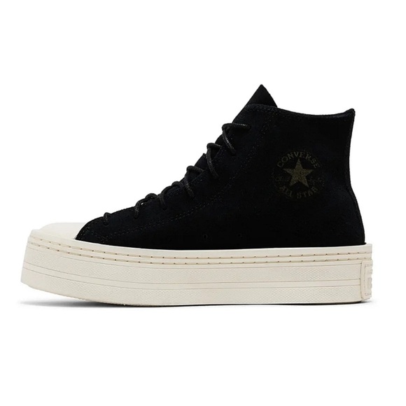 Converse All Star WOMENS  Black and Cream Platform Sneakers SIZE 8 - Picture 5 of 5